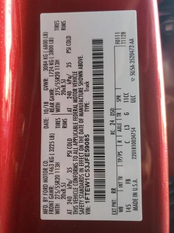 2018 FORD F150 SUPER - 1FTEW1C53JFE59085