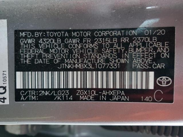 2020 TOYOTA C-HR XLE - JTNKHMBX3L1077331
