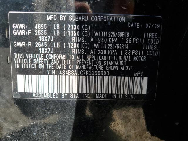 2019 SUBARU OUTBACK 2. - 4S4BSAJC7K3390903
