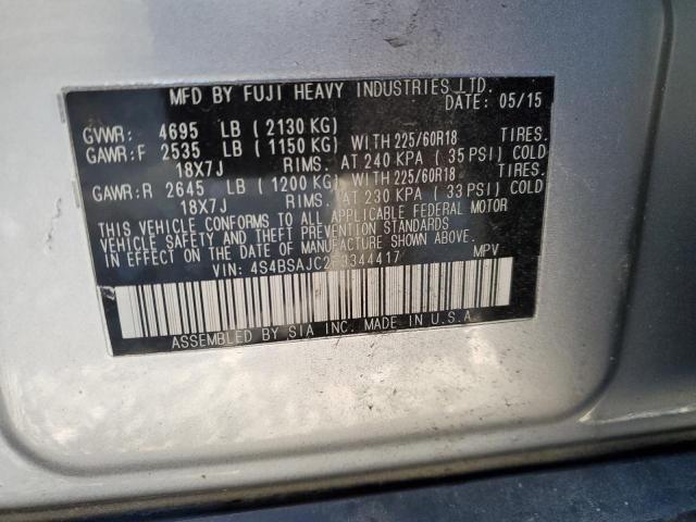 2015 SUBARU OUTBACK 2. - 4S4BSAJC2F3344417