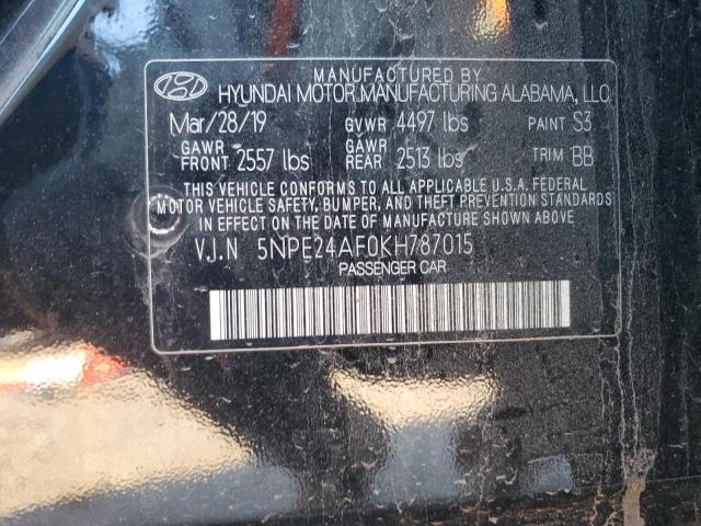 2019 HYUNDAI SONATA SE - 5NPE24AF0KH787015