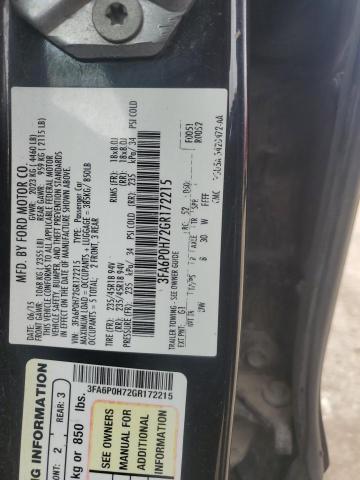 2016 FORD FUSION SE - 3FA6P0H72GR172215