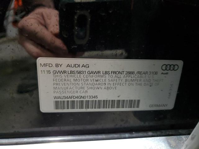 2016 AUDI A8 L QUATT - WAU34AFD4GN013345
