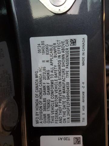 2025 HONDA CIVIC SPOR - 2HGFE2F59SH504539
