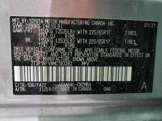 2021 TOYOTA RAV4 XLE - 2T3P1RFV8MC183282