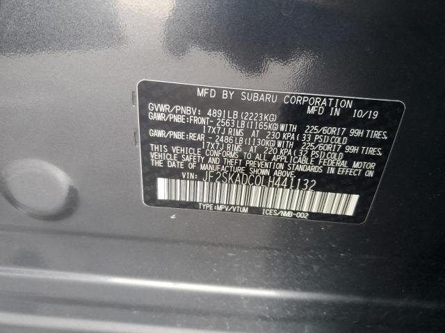 2020 SUBARU FORESTER JF2SKADC0LH441132