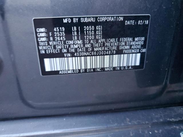 2018 SUBARU LEGACY 2.5 - 4S3BNAC66J3034878