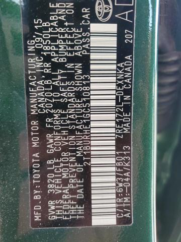 2016 TOYOTA COROLLA L - 2T1BURHE1GC510813