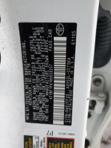 2017 TOYOTA CAMRY LE - 4T1BF1FK1HU659257