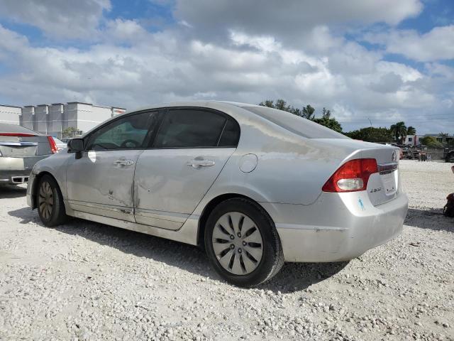 HONDA CIVIC LX 2009 silver  gas 2HGFA165X9H348155 photo #3