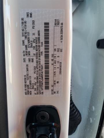 2024 FORD F150 PLATI 1FTFW7L84RFA71621