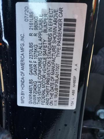 2020 ACURA TLX - 19UUB1F35LA017007