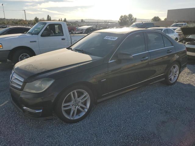 MERCEDES-BENZ C 250 2012 black sedan 4d gas WDDGF4HB7CR213169 photo #1