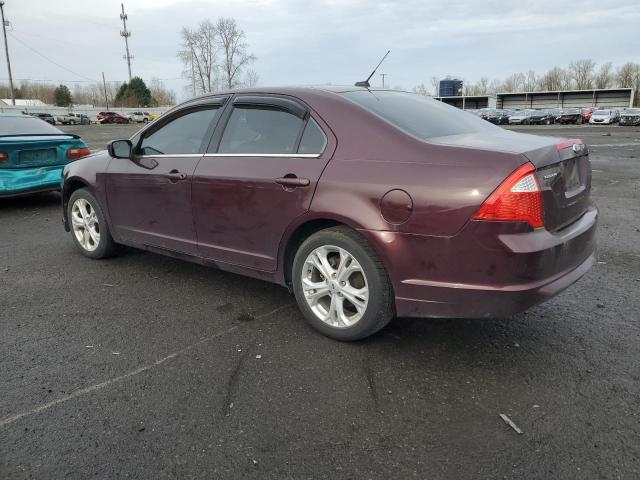 FORD FUSION SE 2012 maroon sedan 4d gas 3FAHP0HA4CR272914 photo #3