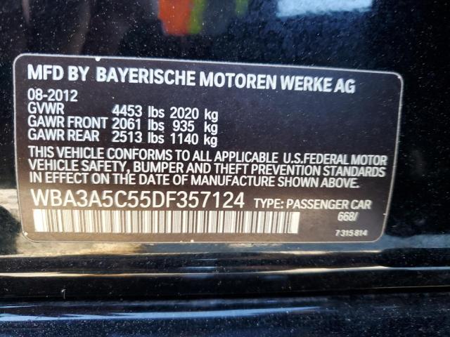 VIN WBA3A5C55DF357124 2013 BMW 3 SERIES no.12