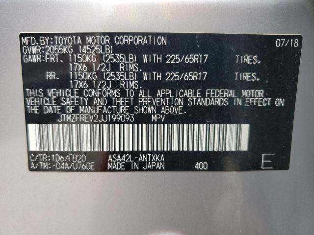 2018 TOYOTA RAV4 LE - JTMZFREV2JJ199093