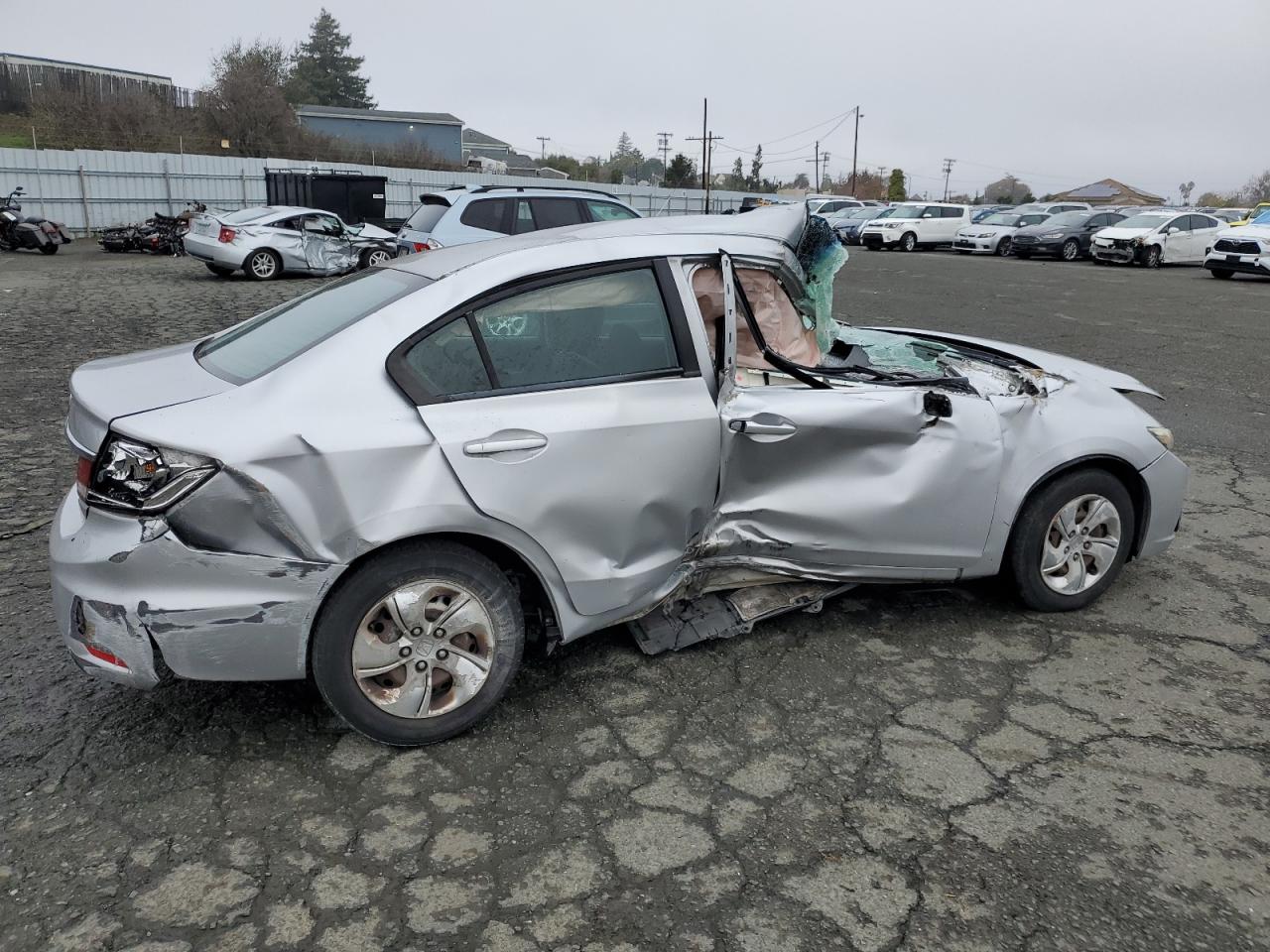 Lot #3052268607 2014 HONDA CIVIC LX