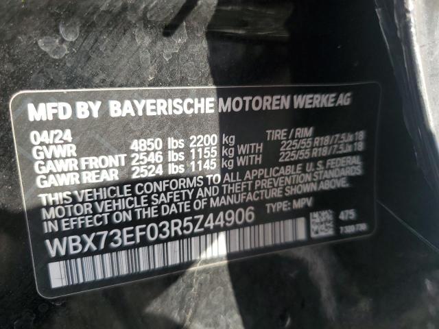 VIN WBX73EF03R5Z44906 2024 BMW X1 no.13