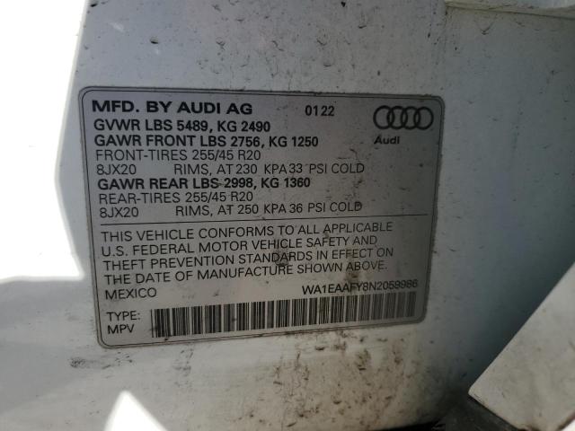 VIN WA1EAAFY8N2059986 2022 AUDI Q5 no.13