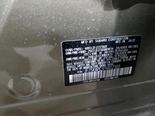 2023 SUBARU FORESTER L - JF2SKAPC3PH402309