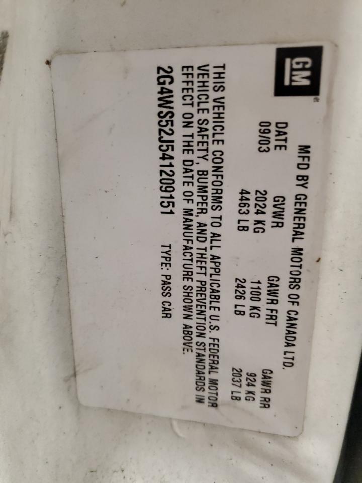 Lot #3034282092 2004 BUICK CENTURY CU