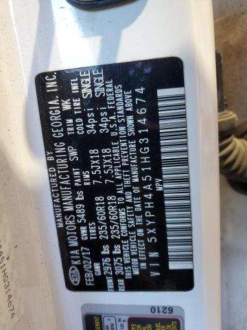 2017 KIA SORENTO EX - 5XYPH4A51HG314674