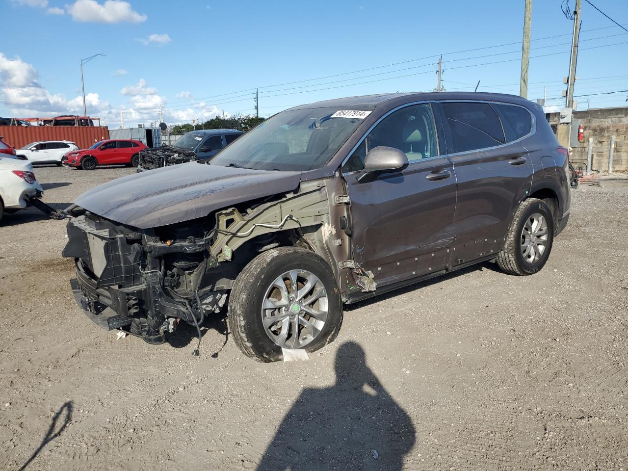 Lot #3052601122 2020 HYUNDAI SANTA FE S