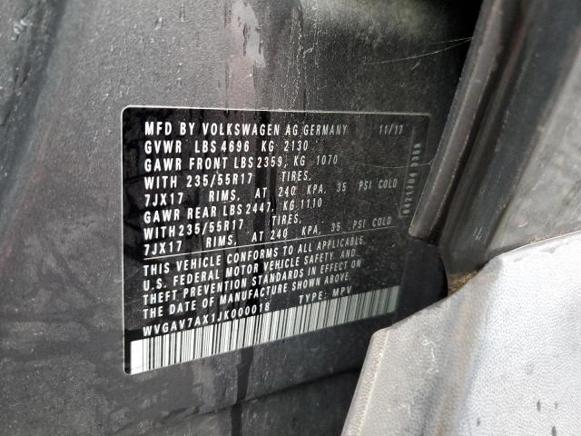 2018 VOLKSWAGEN TIGUAN LIM WVGAV7AX1JK000018