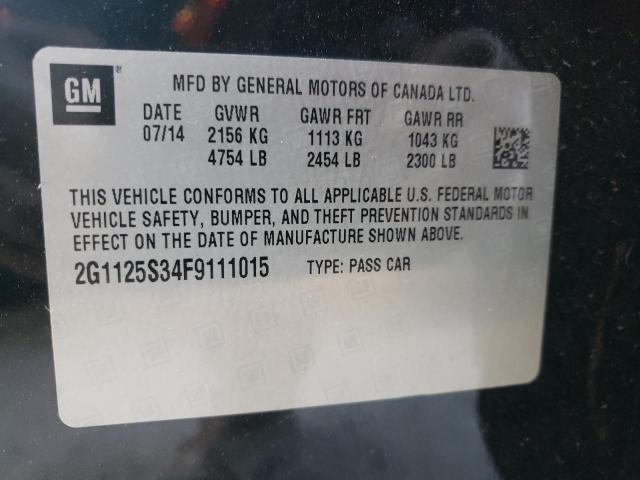 2015 CHEVROLET IMPALA LT - 2G1125S34F9111015