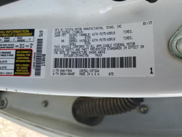 2015 TOYOTA TUNDRA DOU - 5TFUW5F13FX443756