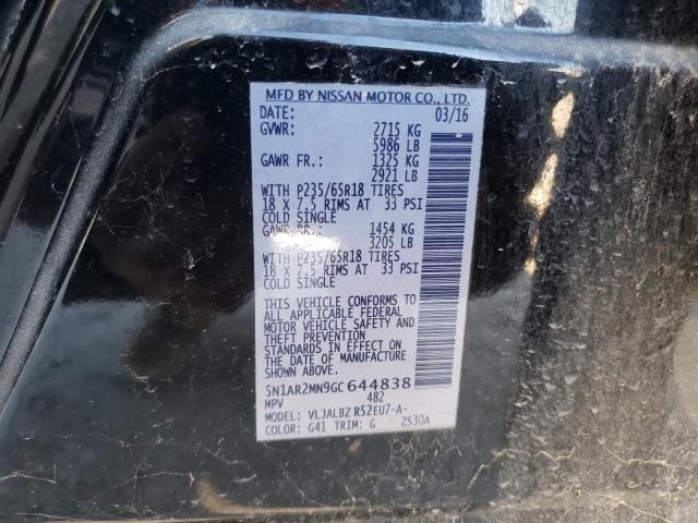 VIN 5N1AR2MN9GC644838 2016 NISSAN PATHFINDER no.13