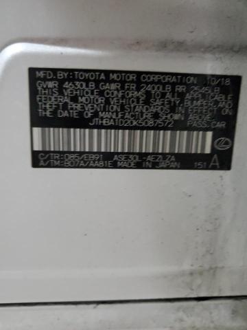 2019 LEXUS IS 300 - JTHBA1D20K5087572