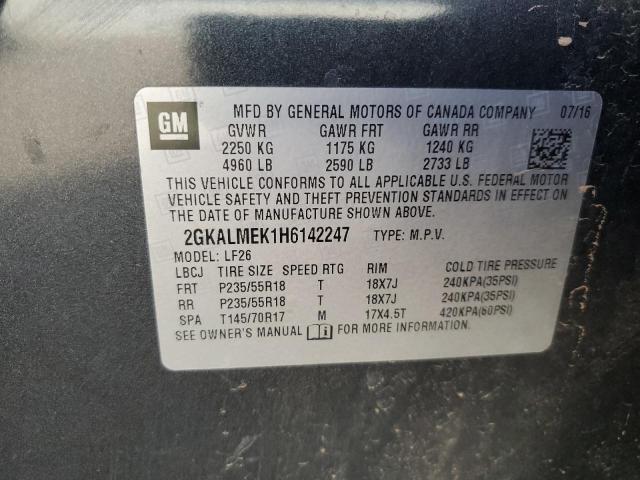 2017 GMC TERRAIN SL - 2GKALMEK1H6142247