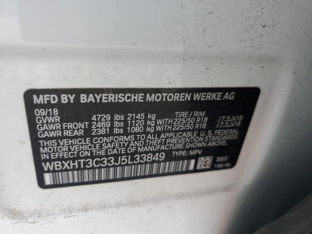 2018 BMW X1 XDRIVE2 - WBXHT3C33J5L33849