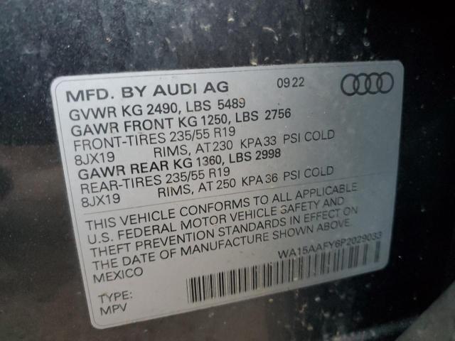 2023 AUDI Q5 SPORTBA WA15AAFY6P2029033