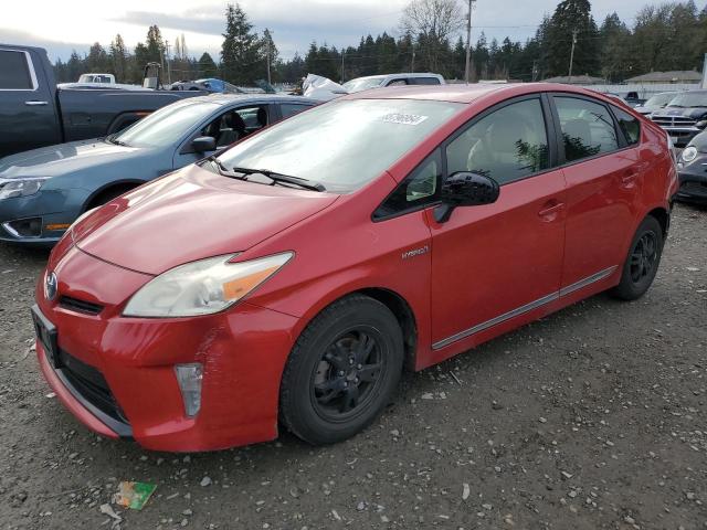 TOYOTA PRIUS 2012 red  hybrid engine JTDKN3DUXC1595804 photo #1