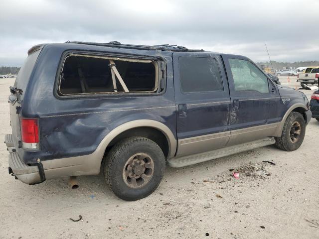 FORD EXCURSION 2001 blue  gas 1FMNU42SX1EB45935 photo #4