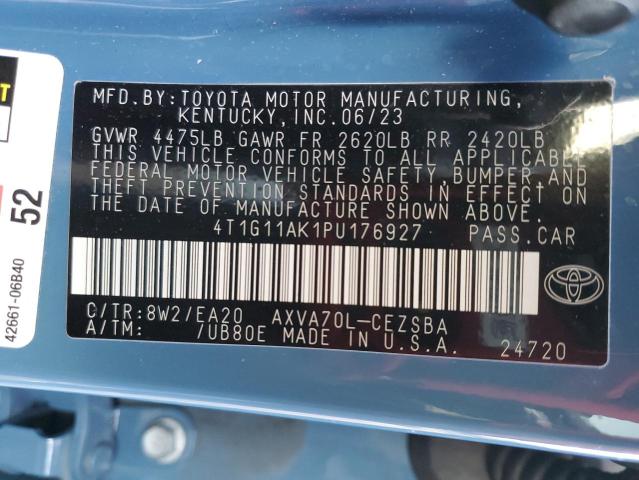 2023 TOYOTA CAMRY SE N - 4T1G11AK1PU176927