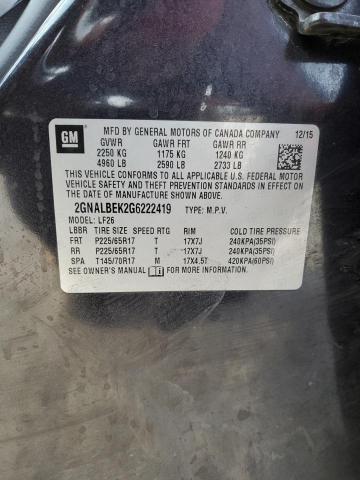 2016 CHEVROLET EQUINOX LS - 2GNALBEK2G6222419