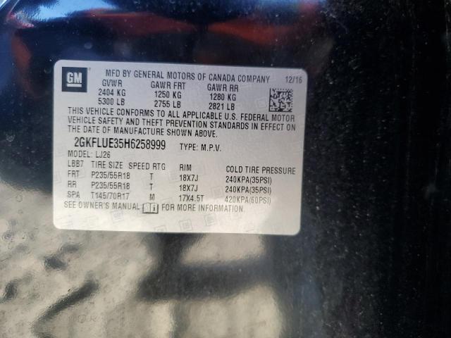 2017 GMC TERRAIN SL - 2GKFLUE35H6258999
