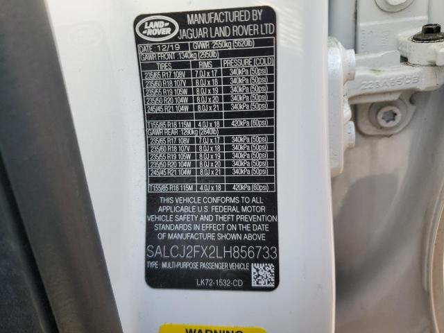 2020 LAND ROVER DISCOVERY SALCJ2FX2LH856733