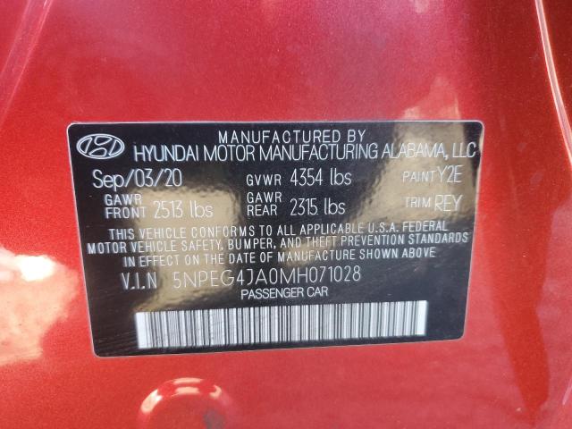 2021 HYUNDAI SONATA SE - 5NPEG4JA0MH071028
