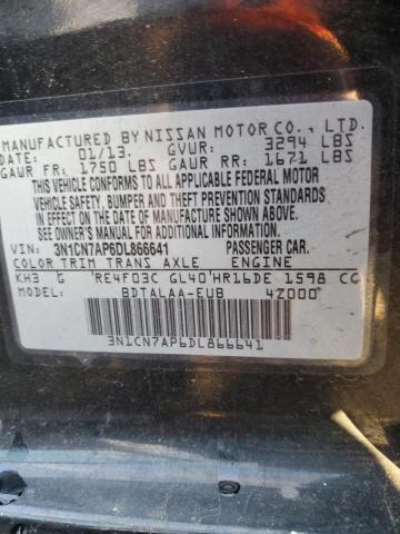 VIN 3N1CN7AP6DL866641 2013 NISSAN VERSA no.12