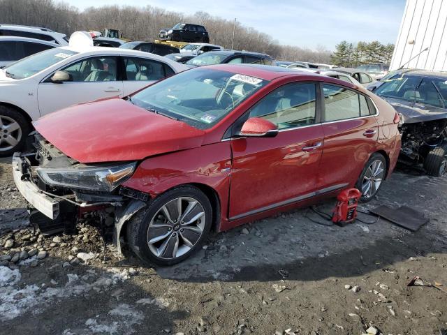 HYUNDAI IONIQ LIMI 2019 red  hybrid engine KMHC05LC2KU135729 photo #1