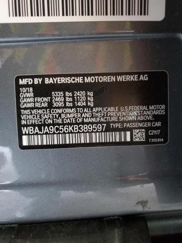 2019 BMW 530E - WBAJA9C56KB389597