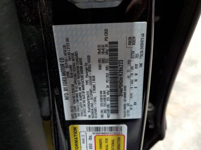 2015 FORD FUSION SE 3FA6P0HD6FR286223