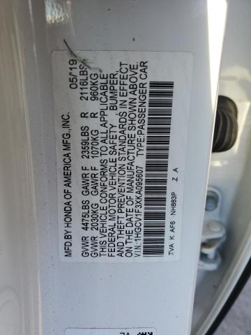 2019 HONDA ACCORD SPO - 1HGCV1F3XKA095607