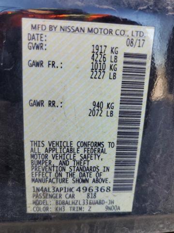 2017 NISSAN ALTIMA 2.5 - 1N4AL3AP1HC496368