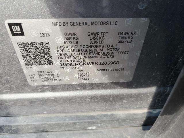 2019 CHEVROLET TRAVERSE L - 1GNERGKW5KJ205968
