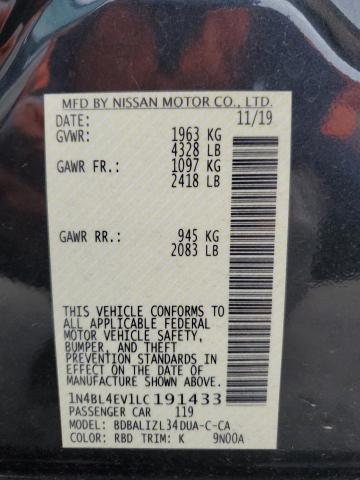 2020 NISSAN ALTIMA SL - 1N4BL4EV1LC191433